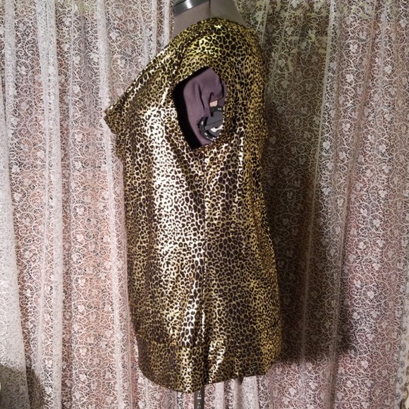 Sexy Gold and Black Cheetah Print Top - Picture 4 of 4